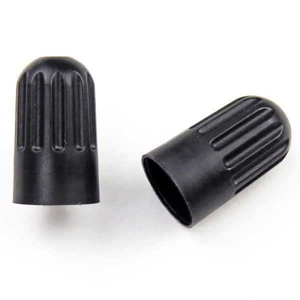 Black TPMS Plastic Tire Valve Stem Caps with Gasket Universal Long Air Dust Covers for TPMS20008 Rubber Valves丨Dustproof, Airtight Seal丨All-Weather, Leak-Proof Air Protection丨Light-Weight (8-Pack)