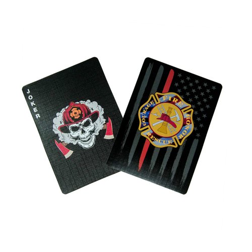 Military Gift Shop Firefighter Playing Cards - Premium Deck for Firefighters - Firefighter Gifts | Disabled USMC Vet Owned Small Business