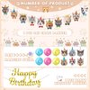 Cat Theme Birthday Party Decorations, Cat Birthday Decorations Cat Banner Happy Birthday Banner Cat Hanging Cutouts Hanging Swirl Decor