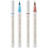 Vtrem Eyeliner Waterproof Liquid Eyeliner Ultra-Fine Tip Eye Liner Smudge Resistant Liner Long-Lasting Up to 24 Hours Eye Makeup Wear, Light Brown/Blue, 2 Count, 0.8ml