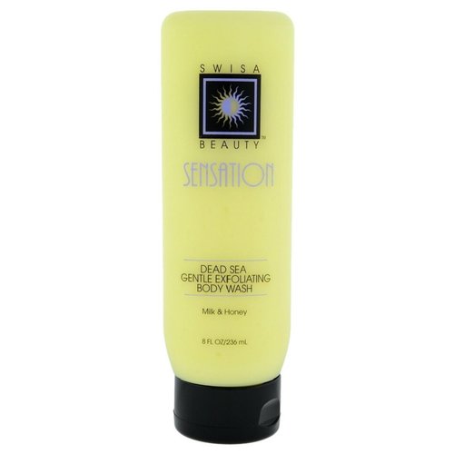 Swisa Beauty Dead Sea Gentle Exfoliating Body Wash Milk and Honey - Leaves the body feeling fresh and clean with a youthful glow.