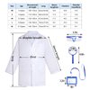 mifengda Doctor Scientist Costume Kids Lab Coat and Goggles Children Dress Up Kit with ID Card Magnifying Glass for Halloween (XS, Blue)