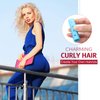 Small Size Hair Roller Includes 28 Plastic Smooth Hair Rollers 0.63 Inch/ 1.6 cm Hair Curlers with Steel Pintail Comb for Short Hair Long Hair Hairdressing Styling Tools, Blue