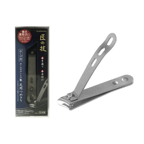 Takuminowaza Japan High Class Stainless Steel Nail Clippers Foot (Curve Blade) by Harajuku Nail
