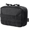 OneTigris MOLLE Pouch, Tactical Admin Pouch Belt EDC Tool Organizer Zippered Utility Waist Pack 8" x 5" x 2.5"(Black)