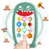 Baby Dinosaur Cell Phone Toy Removable Soft Teether Case, Lights, Music & Adjustable Volume Kids Play & Learn Pretend Phone Infant Toddler, Preschool Holiday Birthday Gift Girl Boy 18 Months (Green)