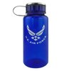 US Air Force 34oz blue water bottle.