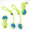 YESWOOD! Tug of War Dog Toy Small Breed,Dog Ball with Rope,4-Pack Rope with Ball Attached for Small and Medium Dogs, Ball On Rope Dog Toy,Rope Ball Dog Toy,Puppy Interactive Gift