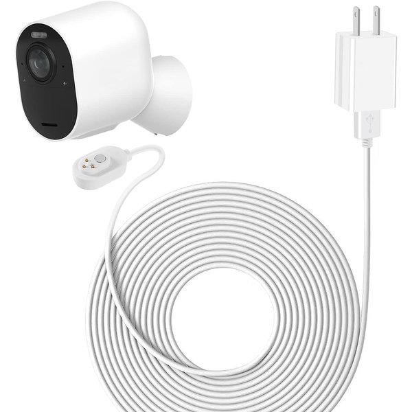 Arlo Camera Charger Outdoor&Indoor, Power for Arlo Pro 3, Arlo Pro 4, Arlo Ultra, Arlo Ultra 2,Pro 5S 2K,16ft Long Charging Cable