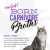 Tiki Cat Born Carnivore Broths, Duck & Chicken Recipe, Hydration and Flavor Supplement Cat Food Topper, 1.3 oz. Pouch (Pack of 12)