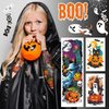 EMOME Halloween Tattoos for Kids, Full and Half Arm Tattoos Set for Halloween Goodie Bags, Kids Sleeve Tattoos Temporary for Boys And Girls Halloween Decorations Supplies Party Favors