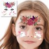 Animal Face Tattoos Stickers for Kids Temporary Fake Paint Tattoos 12 Sheets, Water Transfer Birthday Party Supplies Festival Favors Makeup Skin Decor for Girl Boy