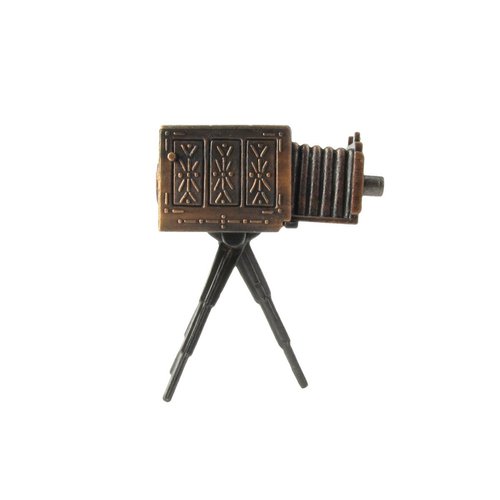 Treasure Gurus 1:16 3/4 Scale Miniature Bellows Box Camera Dollhouse Accessory Pencil Sharpener