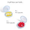 Opret Small Pill Box (3 Pcs), Cute Pill Case Portable for Pocket Purse Briefcase Travel Pills Box Medicine Storage Container Earplug Case