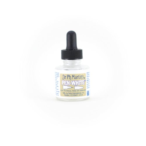 Dr. Ph. Martin's Pen-White Ink Bottle, 1 Fl Oz (Pack of 1)