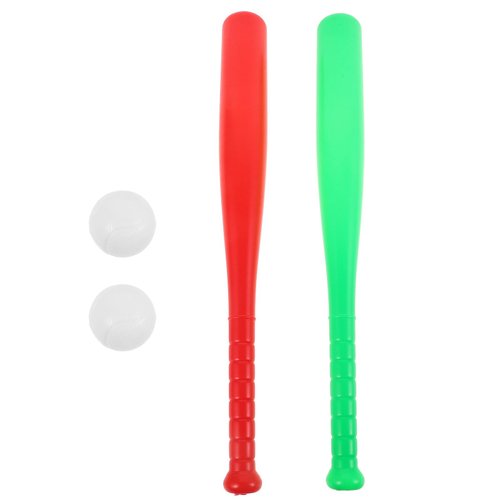 Totority Kid's Baseball Toys 2 Sets Kids Baseball Plastic Baseball Playset Kids Toy Plastic Playes Plastic Baseballs Yard Baseball Bat Baseball Toy Training Baseball Bat Toy