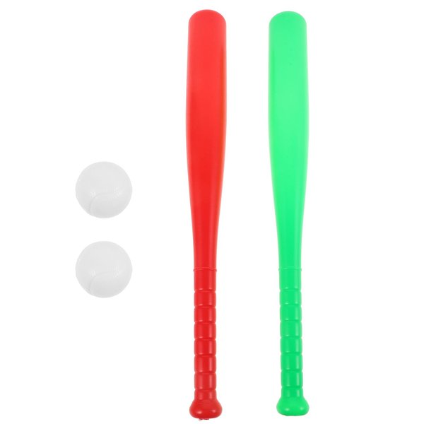 Totority Kid's Baseball Toys 2 Sets Kids Baseball Plastic Baseball Playset Kids Toy Plastic Playes Plastic Baseballs Yard Baseball Bat Baseball Toy Training Baseball Bat Toy