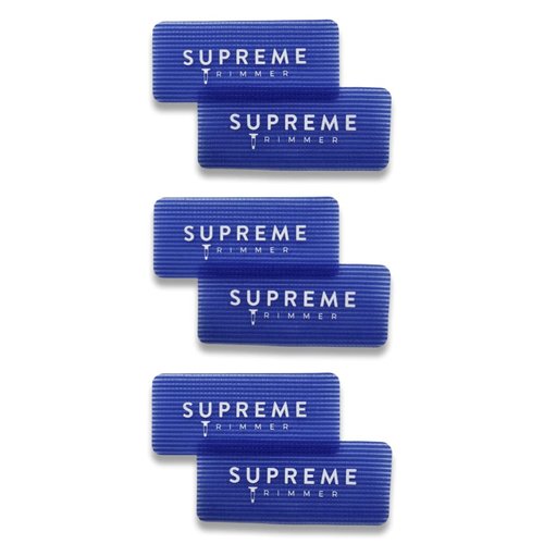 Supreme Trimmer BARBER GRIPPERS – Salon & Barber Hair Holder for Men & Women – Hair Clips for Styling and Hair Cuts 3pk (Blue Rectangle 3PK)