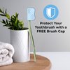 REACH Advanced Design Toothbrush with Soft BRISTLES and Toothbrush Cap, 1 Count