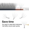 COZBIRD 5d W Lash Extensions W shape Eyelashes Premade Fans Volume Faux Mink Matte Black Fluffy yy Lash 12 Rows (0.07mm D Curl 11mm)