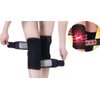 CTHOPER 1Pair Self Heating Knee Brace Sleeve, Adjustable Tourmaline Magnetic Therapy Knee Pad Support with Open Patella Stabilizer