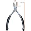 Kohm CP-900 Toenail Clippers for Thick, Fungal or Ingrown Toenails, Soft Rubber Handle, 5" Long, Ingrown Toenail Tool for Men, Seniors, Adults, 2 cm Blade Length