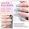 Makartt Poly Nail Gel: Clear 50ML Gel Builder for Natural-Looking Strengthener 3D Molding Gel for Trendy Nail Art-Long-Lasting and Easy to Use Supplies
