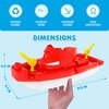 Toy Boats, 3 PCS Boat Bath Toy Toddler Pool Toys, Toy Boats for Water Play Plastic Toy Boats for Toddlers 1-3