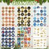 HOWAF 288pcs Kraft Christmas Advent Calendar Stickers,24 Days Christmas Countdown Labels Stickers Christmas Numbers Stickers 1-24 Xmas DIY Christmas Gift Boxes Bags Decor,Christmas Advent Stickers
