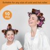 MEDOCA Hot Roller Clips -10PCS Hair Roller Clips - Hair Curler Claw Clip - Replacement Roller Clips for Women Girls Hair Section Styling - Brown
