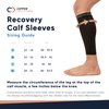 Copper Compression Calf Sleeves - Footless Compression Socks for Running, Cycling, & Fitness. Orthopedic Brace for Shin Splints, Varicose Veins, Arthritis, Sprains, Strains (1 Pair - M)