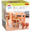 HABA Little Friends Petting Zoo - Wooden Stable with 3 Exclusive Farm Animal Figures
