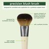 EcoTools Precision Blush Makeup Brush, Cheek Blush Brush, For Loose or Pressed Powder, Also Works With Bronzer, Eco-Friendly Face Makeup Brush, Vegan & Cruelty-Free, Synthetic Bristles, 1 Count