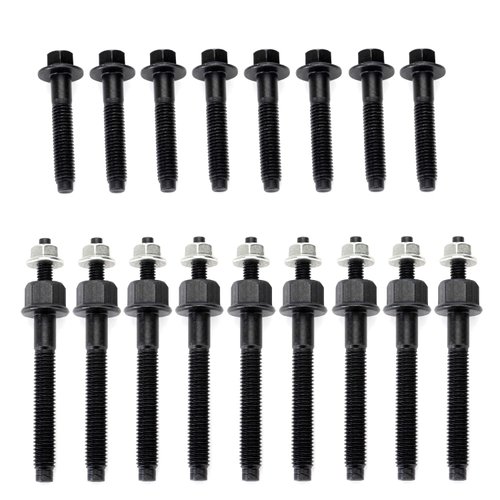 RJSPHH Exhaust Manifold Bolts & Studs Hardware Kit set Compatible for 2003-2008 Chrysler Dodge Ram 5.7L V8 Engines. (Complete set Left + Right)