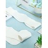 Zhanmai 6 Pcs Sweat Bra Liners 17.72 Inch Under Bra Pads for Sweating Sweat Liner Absorber Cotton Pad Under Breast for Women (White)