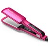 Terviiix Flat Iron Hair Straightener, 2 Inch Widest Ceramic Flat Iron for Hair, Professional Straightening Irons with Adjustable Temp, Fast Styling for Silky Smooth Hair, Dual Voltage, Auto Off, Pink