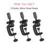 Wig Stand Mannequin Head Holder 3 Pack Black Cosmetology Manikin Stand Mannequin Head Holder Clamp Wig Head Stand Holder for Table Training