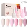 VENALISA Hema-Free Pink Gel Nail Polish Set- 6 Colors Popular Nude Pink Gel Polish Kit, Soak Off LED Nail Lamp Light Pink Gel Manicure Kit DIY at Home Salon Gifts for Women Girls