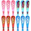 Supervitae 12 Pcs Pow Inflatable Baseball Bats Inflatable Bat Birthday Baseball Party Favors Baseball Party Decorations Party Prizes for Sports Theme Carnival Supplies (Novelty Style)