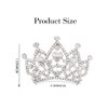 Kilshye Princess Tiara Comb Small Crystal Girls Crown Hair Combs Rhinestone Birthday Prom Tiaras Headband for Kids (A-Silver)