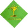 Martini Party Decorations—A Tini Bit Older Birthday Party Decor Napkins for Martini-Themed Party Decorations. Martini Napkins, Martini Party Decorations, Green Gold Foil 52 Pack,5"x 5" Folded. Cheers!