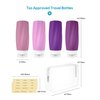 Morfone Travel Bottles for Toiletries, 3oz Tsa Approved Travel Size Containers Leak Proof Squeezable Travel Accessories Refillable for Shampoo Conditioner Lotion Liquids（Purple
