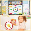 WhatSign Telling Time Bulletin Board Set Telling Time Teaching Clock for Kids 34Pcs Learning to Tell Time Clock Telling Time Clock for Classroom Teacher Must Have Bulletin Board Decorations