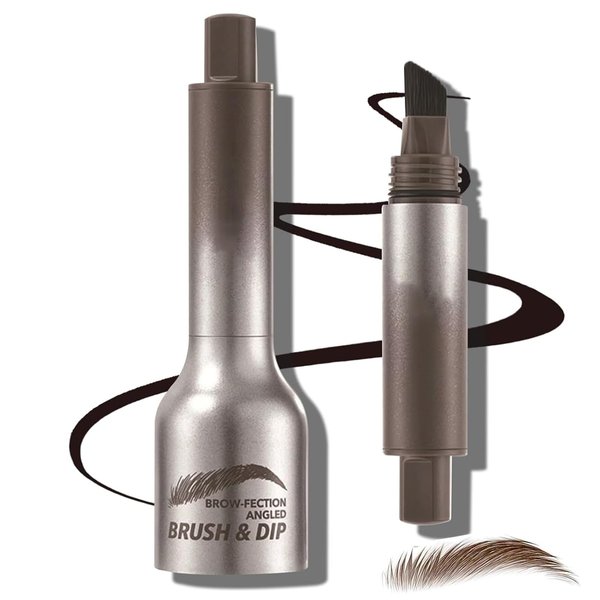 Liquid Eyebrow Brush, Eyebrow Gel Pencil, Long Lasting Waterproof Brow Pen, Smudge Proof Eyebrow Pencils, Creates Natural Looking Brows Effortlessly, Easy To Color Long Lasting Quick Drying (ESPRESSO)