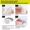 D-UP False Eyelashes Lashever Natural Series, Japanese Natural Looking Fake Eyelashes A Day Long Lasting Wear, Reusable Strip, Lightweight & Comfortable, 2 Pairs, Natural 103 Black