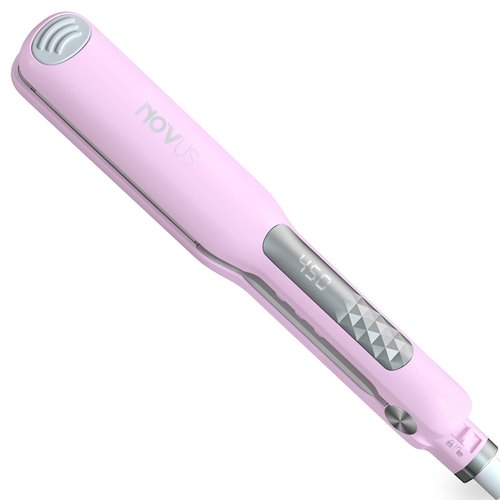 NOVUS Flat Iron - Fast Heating Ceramic Hair Straightener with 1.4" Wide Floating Board, Adjustable Temperature (210℉-450℉), and Negative Ions Straightener for All Hairstyles