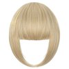 Cephermer Clip in Bangs, Synthetic Bangs Hair Clip Ash blonde mix Bleach Blonde