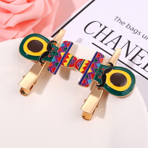 Cinco De Mayo Hair Clips Mexican Fiesta Hairpins for Women Statement Cactus Chili Pinata Sombrero Alligator Clips Mexican Hair Accessory Gifts