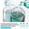 Luvan Automatic Mouthwash Dispenser for Bathroom, 25oz(750ml) Smart Mouthwash Dispenser with Cup Holder, Infrared Sensor and 2 Dispensing Levels, Rechargable Mouth Pumb Dispenser for All Age Groups