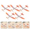 TOYANDONA 5Pcs Rubber Band Powered Aircraft Airplane Model Creative Helicopter for Kids Throwing Glider Airplane Toy for Birthday Party Favor Prize Reward (Random Pattern)
